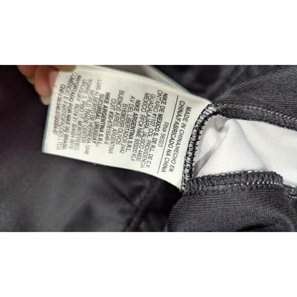 Nike Men Pants Medium‎ Sweatpants Athletic Vintage Track Spellout Zip Hems - Picture 10 of 16